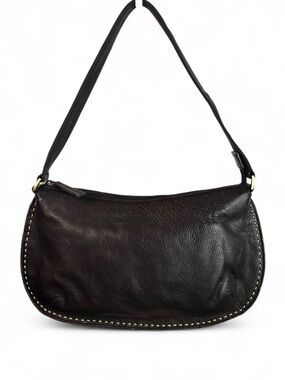 Giani Bernini Brown Shoulder Bag Pebbled Faux Leather Baguette Purse
